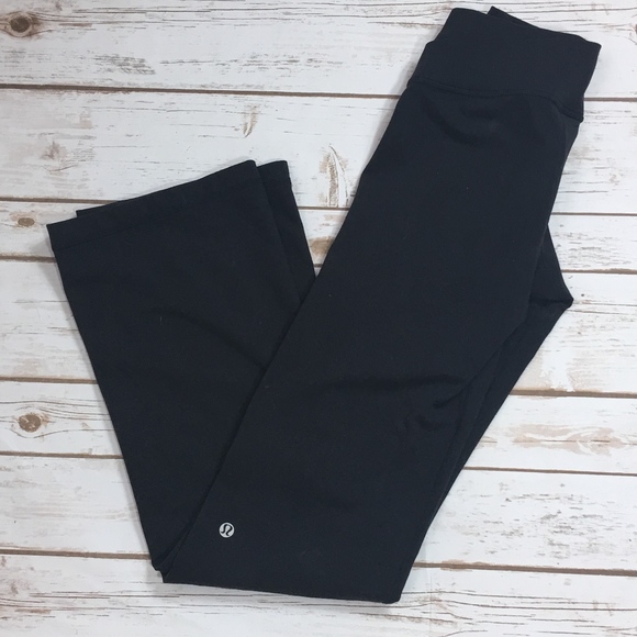 lululemon athletica Pants - LULULEMON BLACK  FULL LENGTH LEGGINGS-SIZE 4